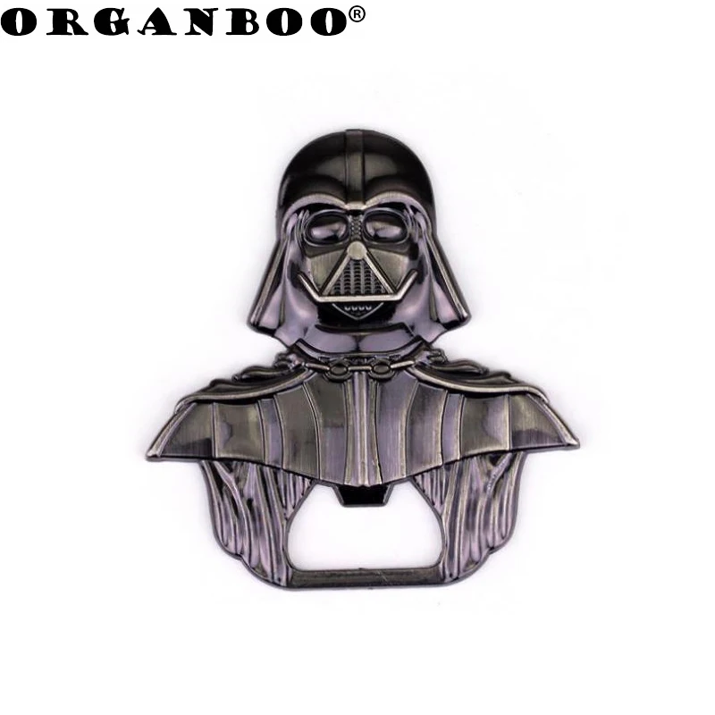 

1pc Hot Movie star wars Darth Vader Bar Beer Bottle Opener Metal Alloy style 6*6 cm model figure Kitchen Tools for souvenirs
