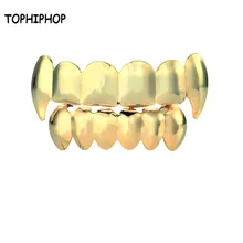 Горячая Стиль вампирские клыки зубы Grillz Gold хип-хоп Grillz украшения аксессуары прямые продажи от производителей решетки