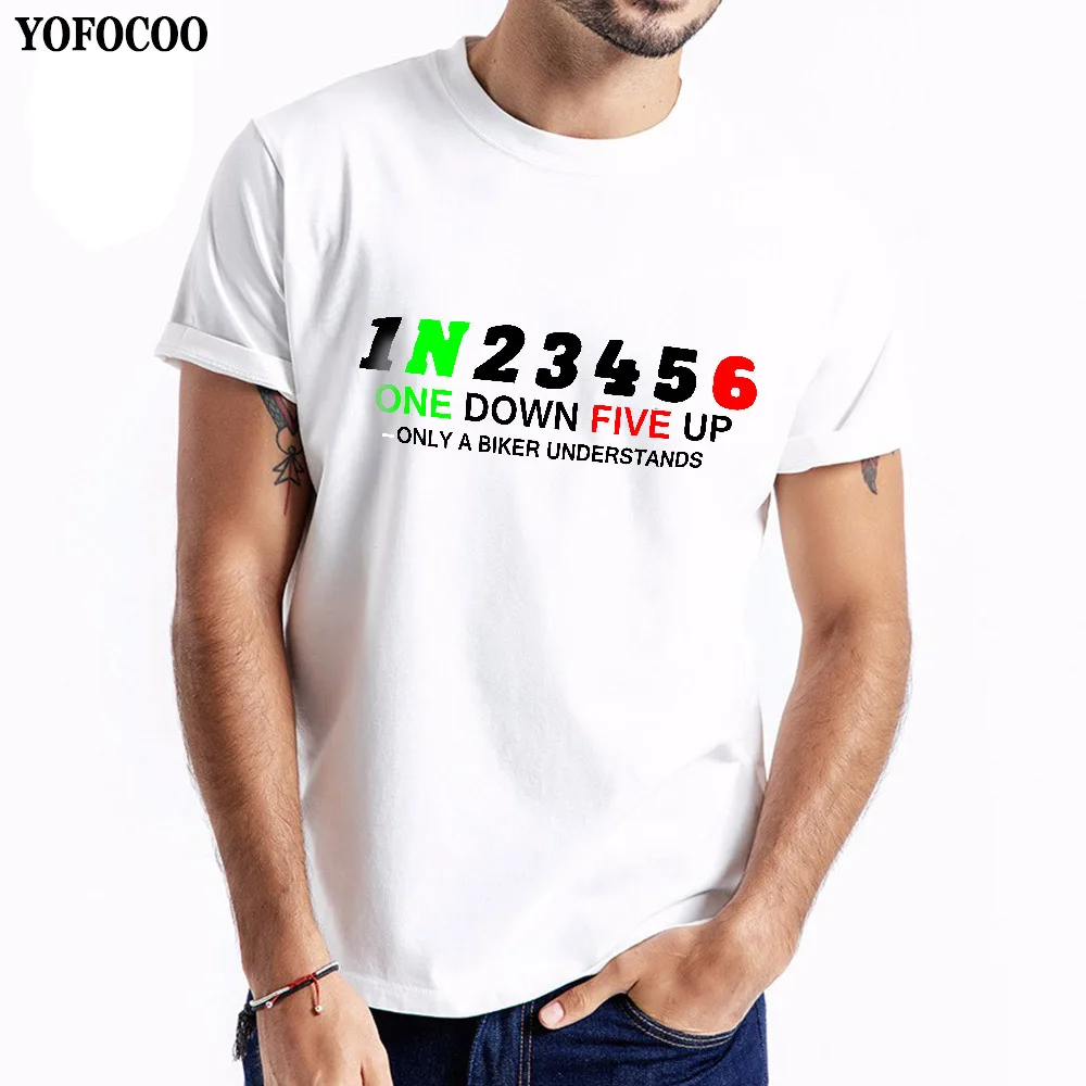 

YOFOCOO Only A Biker Understands Print O-Neck Casual T Shirt Men Cotton Short Sleeves Casual Male T-Shirt T-Shirts Men Tops Tees