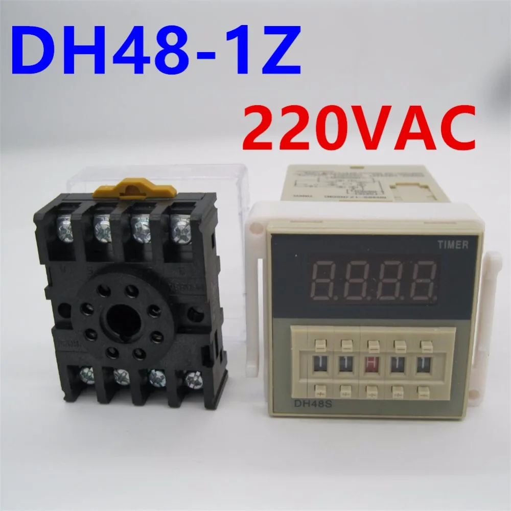 Free Shipping High DH48S-1Z Digital LED Programmable Timer Time Relay Switch DH48S 0.01S-99H99M DIN RAIL 220VAC | Обустройство дома