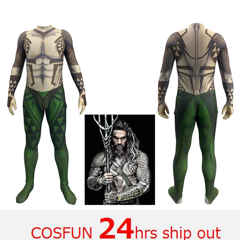 Карнавальный костюм Aquaman Arthur Curry Рождественский на Хэллоуин карнавальный
