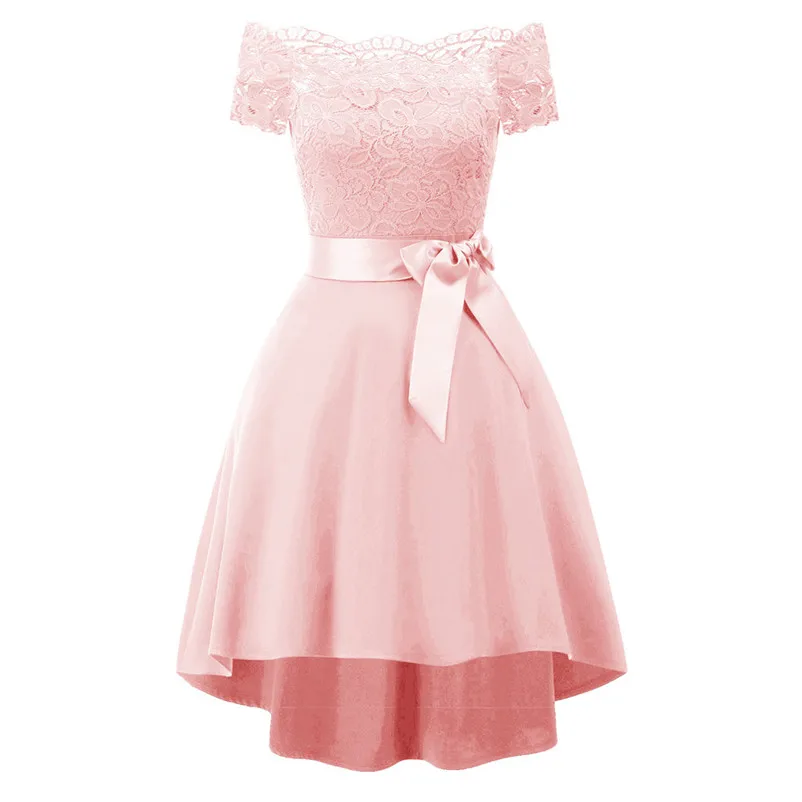  Women Formal Long Lace Chiffon Dress Prom Evening Party Cocktail dress Bridesmaid Gown Special Occasion Dresses N28 (8)