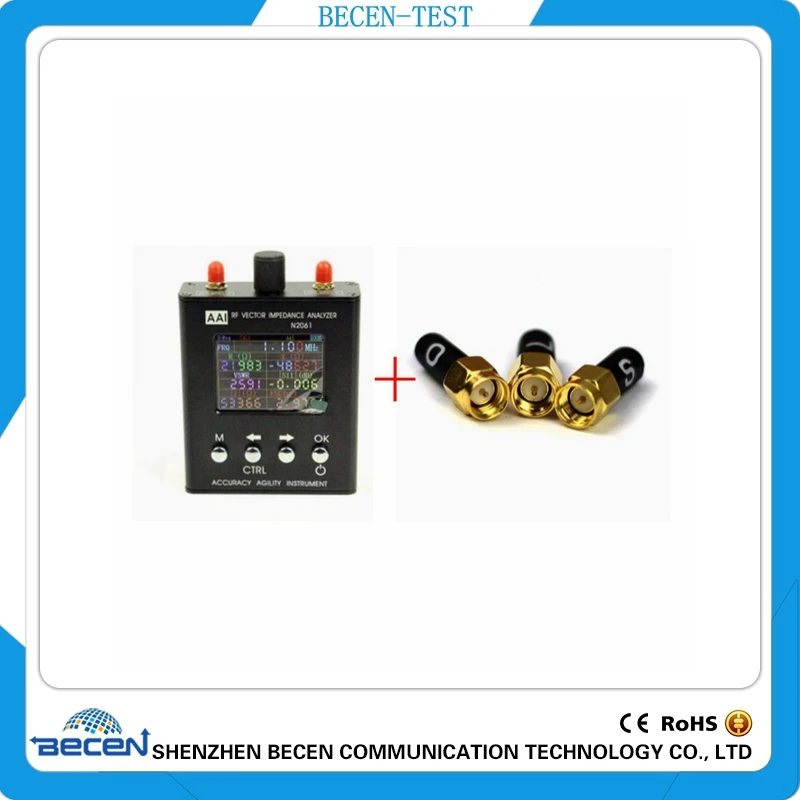 

English verison N2061SA UV RF ANT SWR Antenna Analyzer Meter Tester 1.1MHz-1.3GHz +3.5mm SMA-J Calibration(L.O.S)