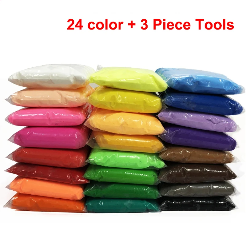 

36 Color Air Dry Light Clay With 3 Tool Educational Toy Colorful Plasticine Polymer Creative DIY Clay Toy Kid Girl Birthday Gift