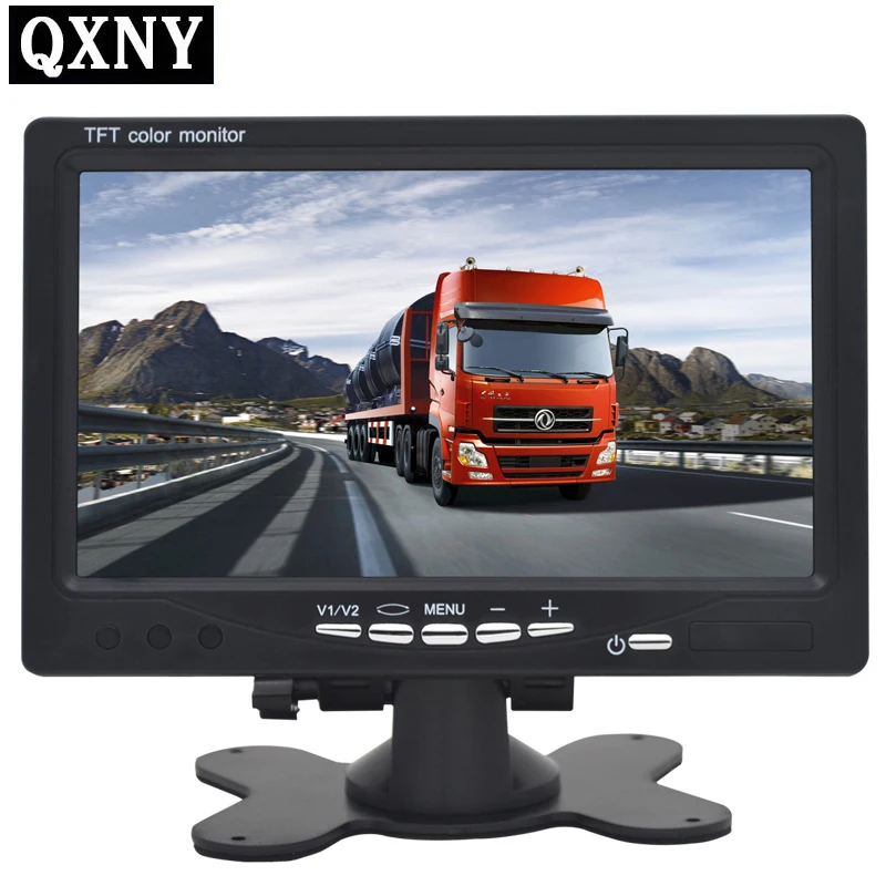 

High definition 7inch digital LCD monitor, 2way RCA video input V1 V2, ideal for DVD, VCR display, monitoring, reversing