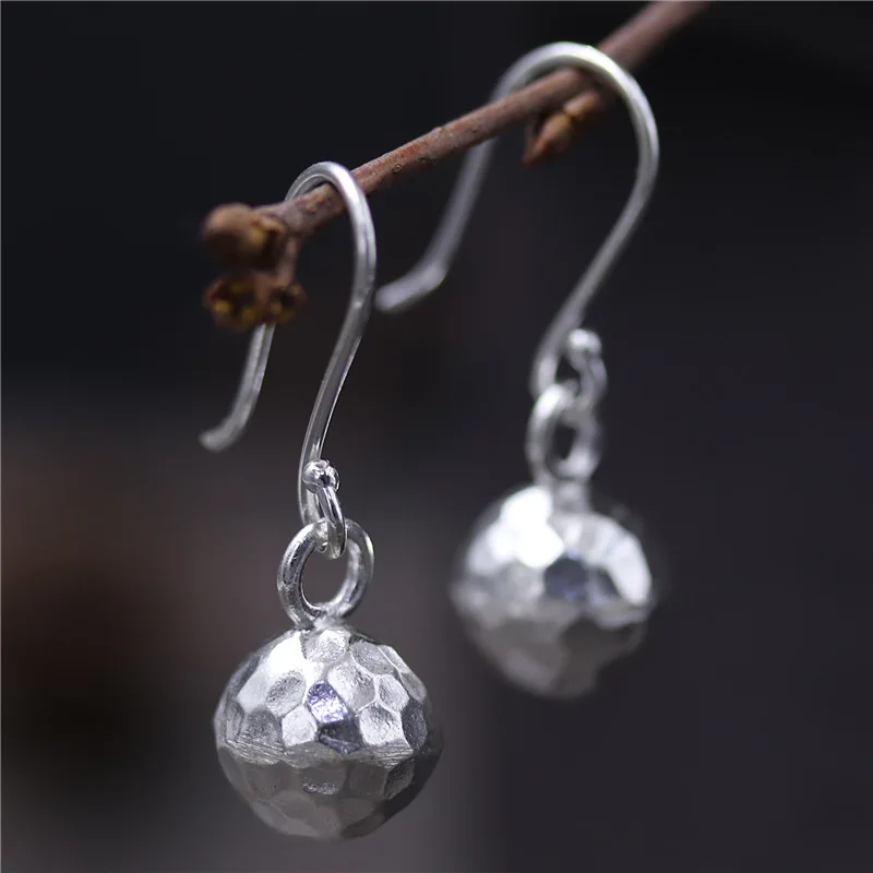 

NOT FAKE 925 S925 Solid original Design Sterling Silver Antique store Drop Earrings Vintage Ethnic Hyperbole Earrings