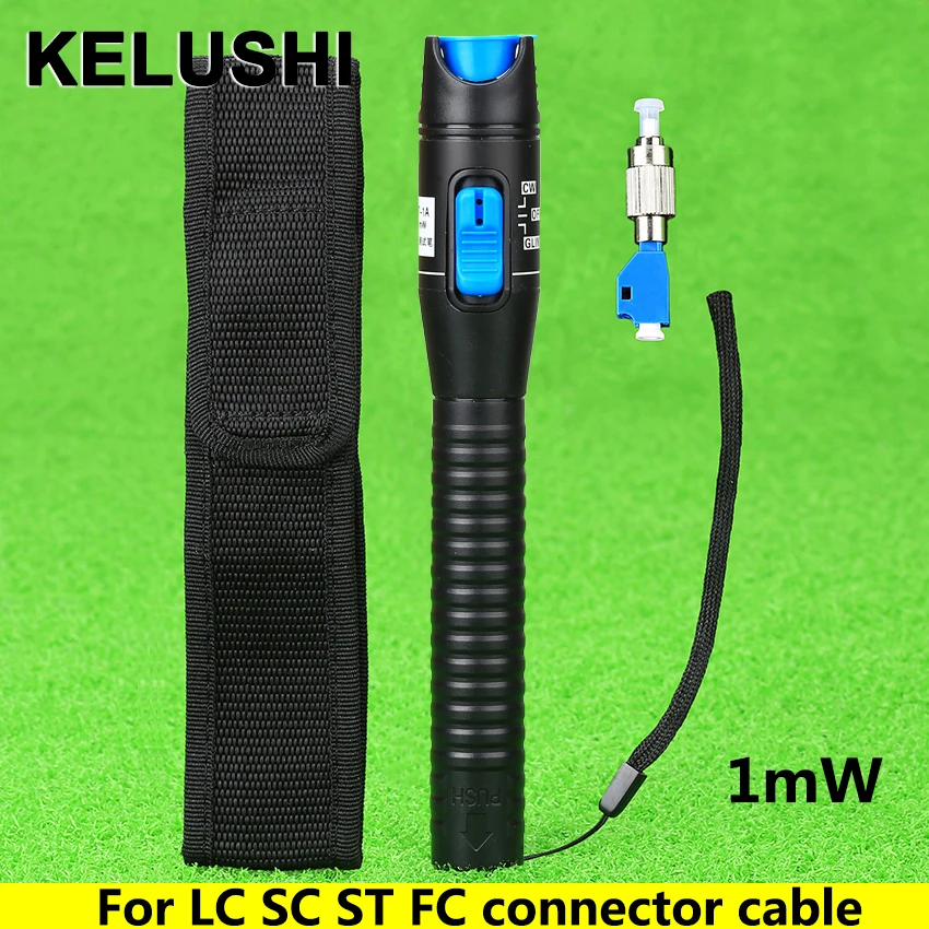 KELUSHI Новый FTTH лазерный оптико-Пластиковый волоконно-оптический тестер LC/FC/SC/ST