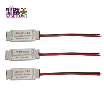 

DC 5V 12V 24V Mini RGBW LED Amplifier 4A X 4 Channel Ultra Slim Mini Portable Repeater for SMD 5050 RGBW LED Strip Light Tape