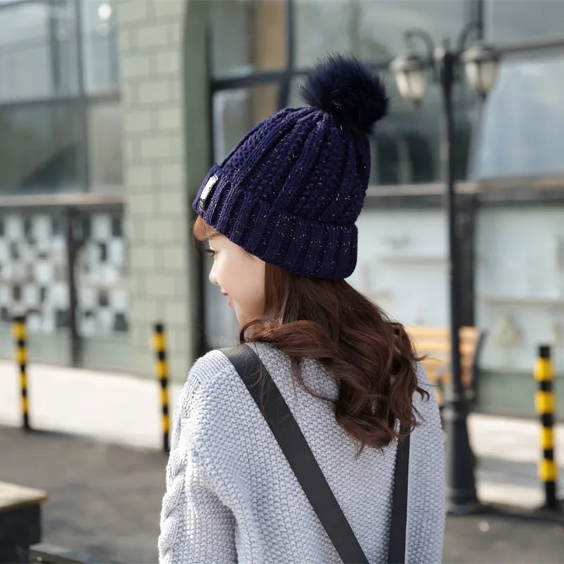 Gorros de invierno para mujer pequeños cráneos a la moda de 2018, gorro cálido tejido para winter hat|winter hats for womenbrand winter hats - AliExpress