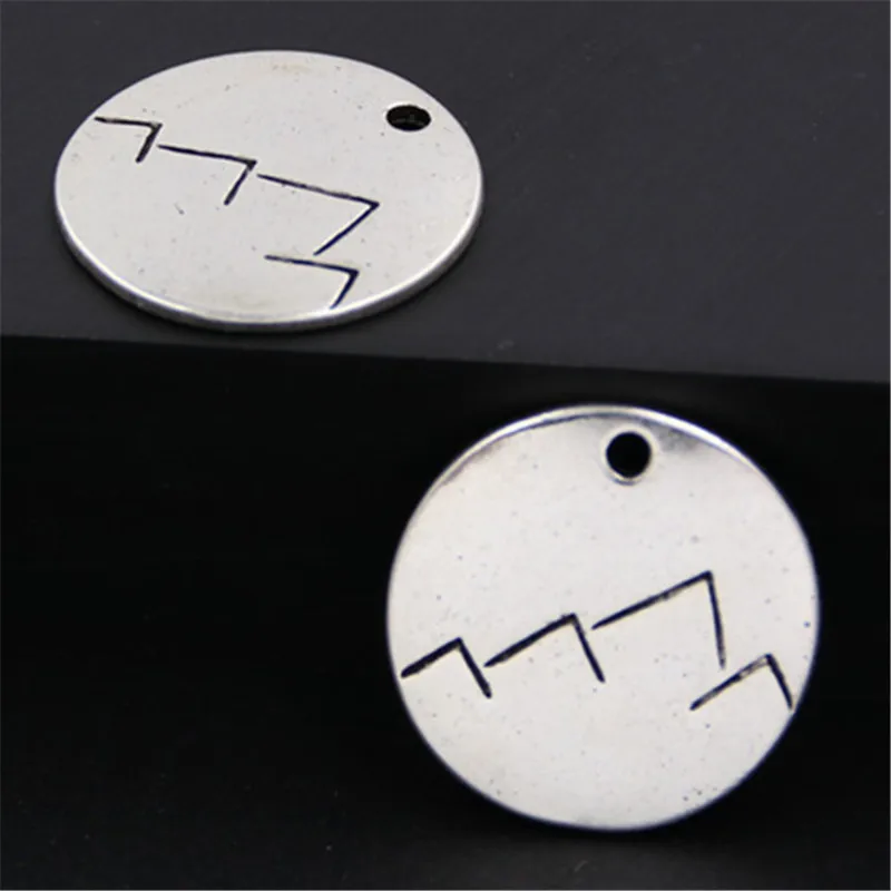 

15pcs Zinc Alloy Geology&Geomorphology Mountains Round Charms Pendants For DIY Necklace/Bracelet Jewelry Making A903