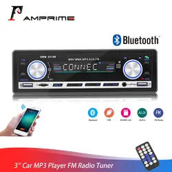 AMPrime 1 din Автомобильный MP3-плеер радиотюнер FM 3 ''Авторадио AUX USB Bluetooth Multidia плеер беспроводной пульт дистанционного управления радио стерео