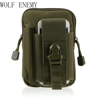 

Men Tactical Molle Pouch Belt Waist Pack Bag Small Pocket Military Waist Pack Running Pouch Travel Camping Bags Soft Back