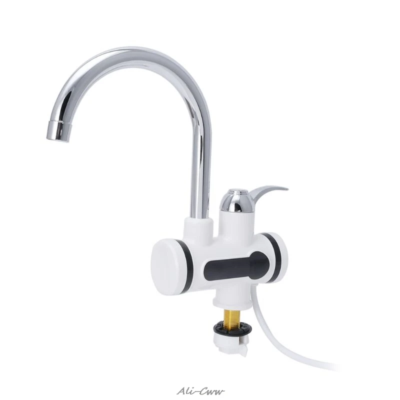 Electric Kitchen Water Heater Tap Instant Hot Water Faucet Heater Cold Heating Faucet Tankless Instantaneous LED Digital Display