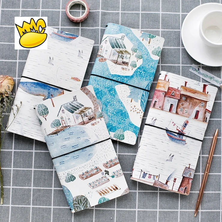 

Whales Town" Cute Any Year Travel Journal Daily Monthly Planner Lined Grid Papers Notebook Study Diary