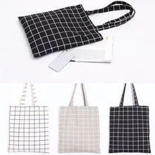 THINKTHENDO New Reusable Cotton Linen Eco Friendly Shopping Bag Original Ladies Handbag Casual Tote 3 Color