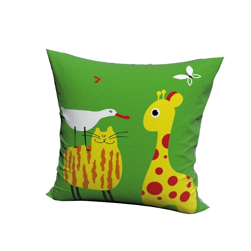 RUBIHOME Creative Decorative Cushion Cover Throw Pillowcase Polyester Plush Fabric Home Decor Cartoon Aniaml Cat Duck Design | Дом и сад