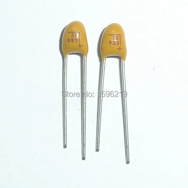 

20pcs Tantalum capacitor 0.68uF 35V Brand New 35V0.68uF DIP Radial