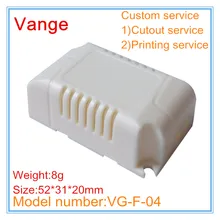 10 шт./лот небольшой распределительная коробка 52*31*20 мм IP54 огнеупорный ПК Пластиковый Ящик для инструментов чехол для светодиодная продукция