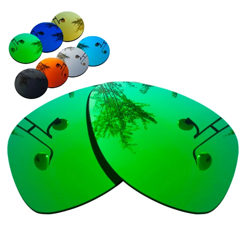 

100% Precisely Cut Polarized Replacement Lenses for Scar Sunglasses Green Mirrored Coating Color- Choices