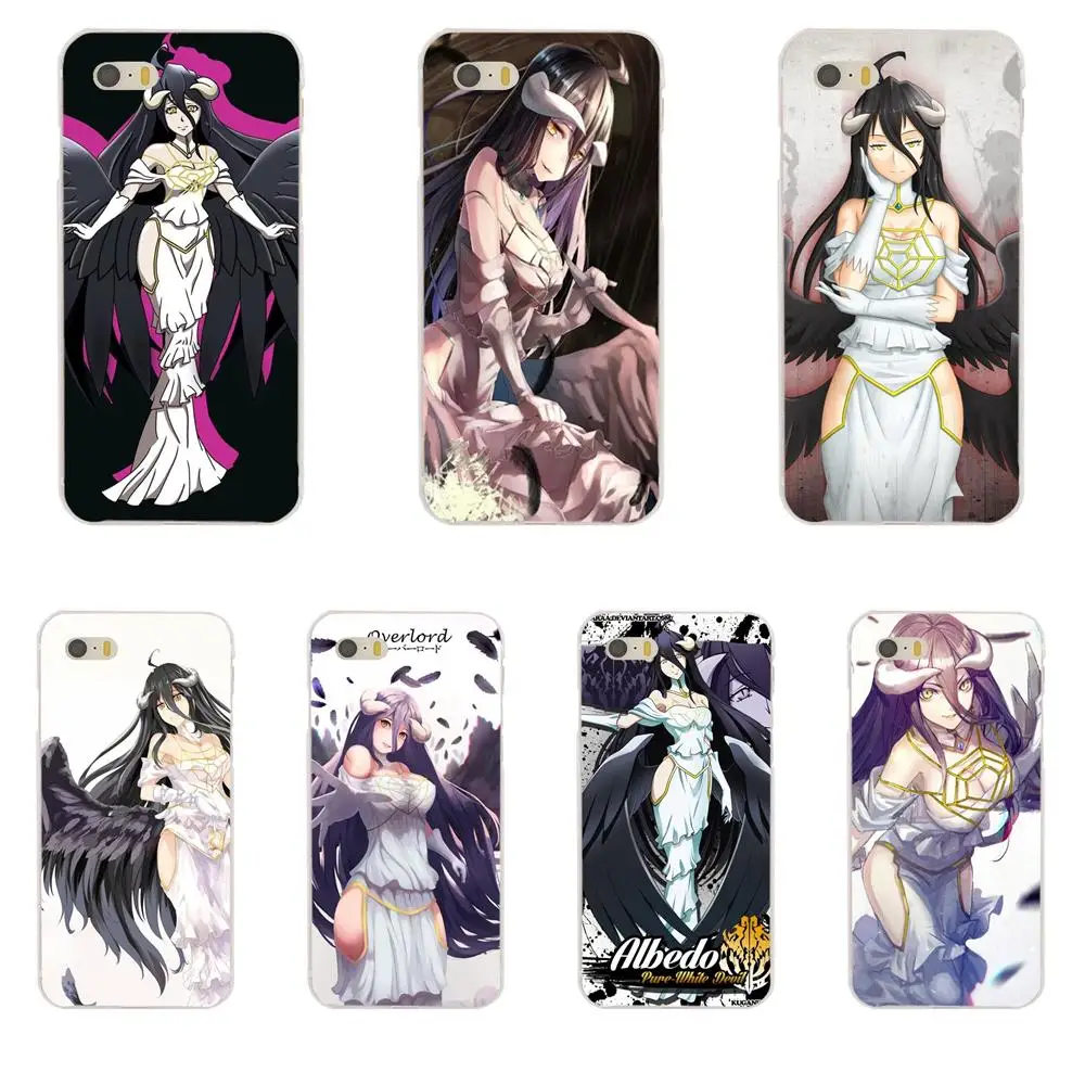 Прекрасный пластиковый сексуальный аниме девушка Overlord Albedo для Samsung Galaxy Note 2 3 4 5 8 9