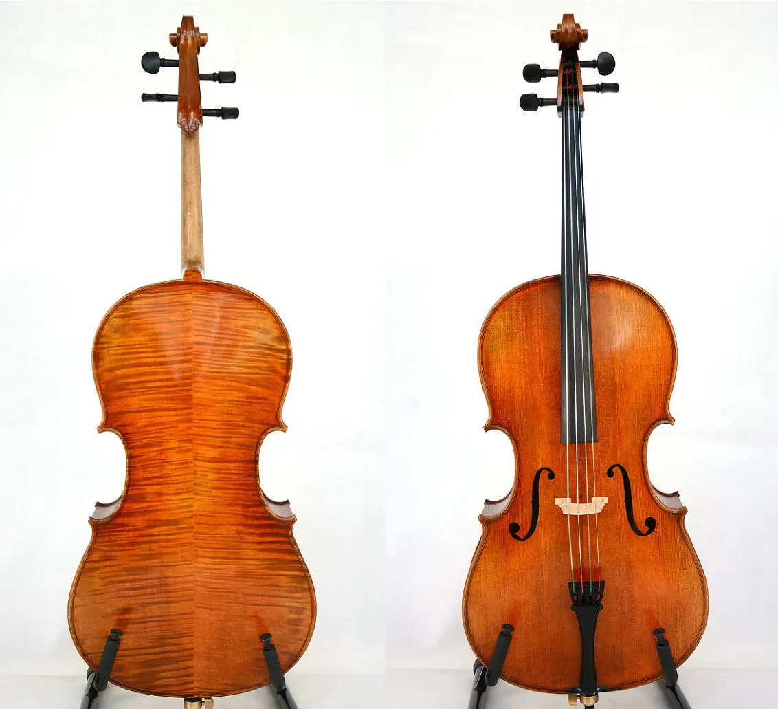 Rare 1/4 Cello Beautiful Tone Antiqued Oil Varnishin Cello from Sports
