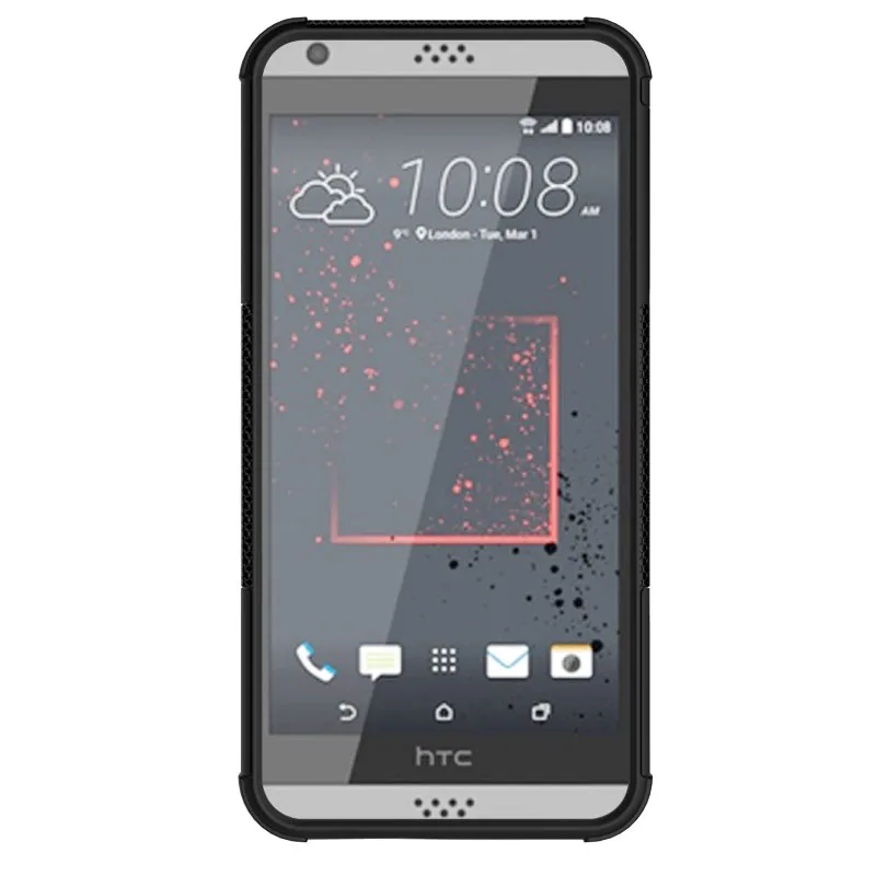 شاطئ البحر سيليكون + PC حالة سفور HTC الرغبة 530 حالات المطاط الصلب غطاء حالة ل HTC الرغبة 630 غطاء HTC 530 الهاتف حقيبة حالة