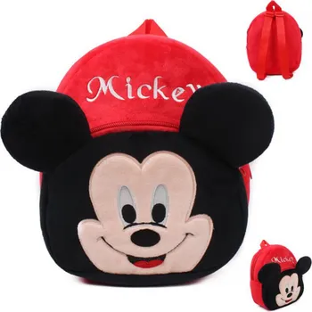 

2018 Cartoon Elementary Student's School Backpack Mickey Plush Kids Bags for Kindergarten Schoolbag Children Backpacks Boy Bag