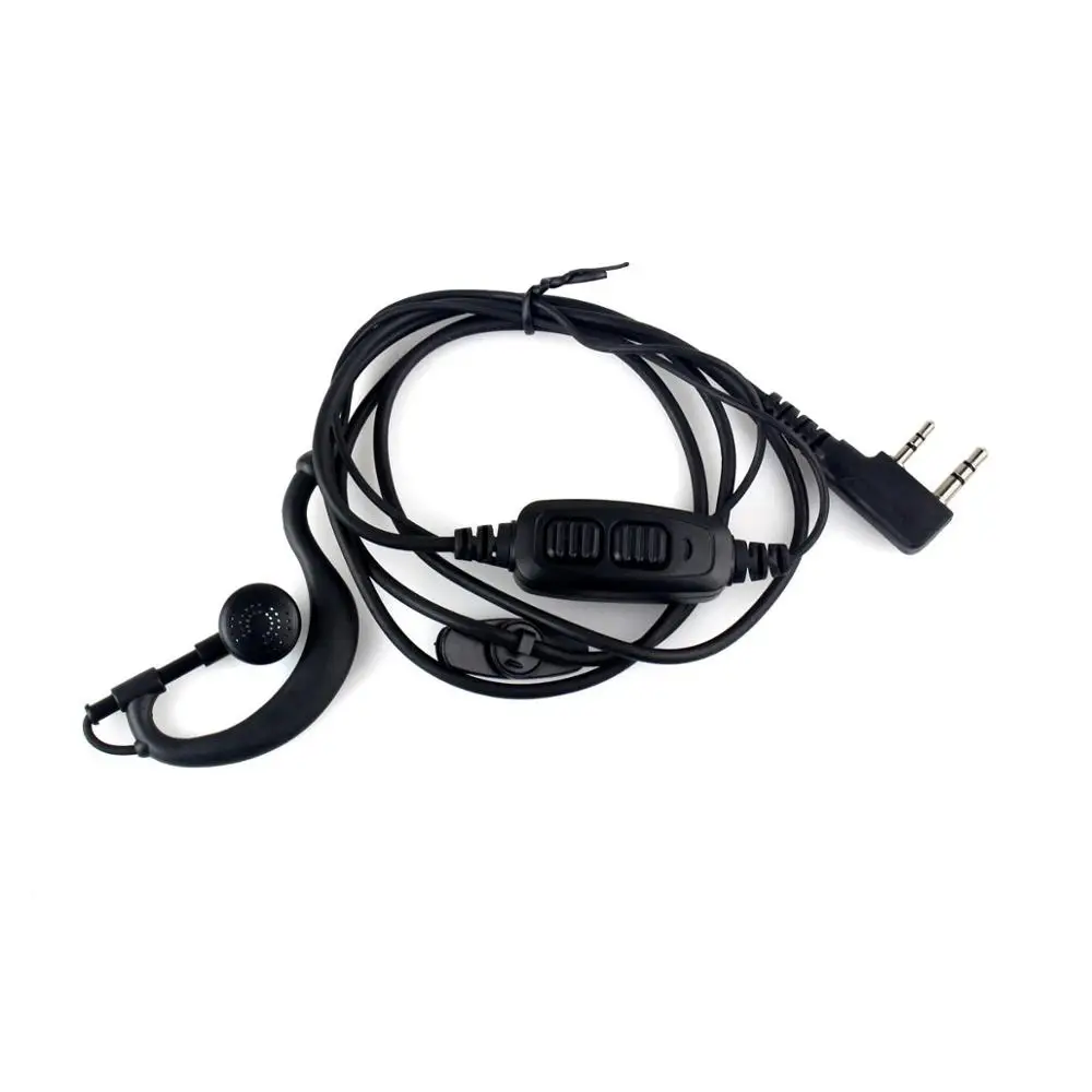 

New Dual Push To Talk PTT Earpiece Headset For Baofeng UV82 UV5R 888S BRAND