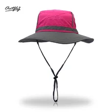 Двухцветная рыболовная шляпа, сезон весна-лето, для походов на открытом воздухе, Дикий Тонкий и большой козырек