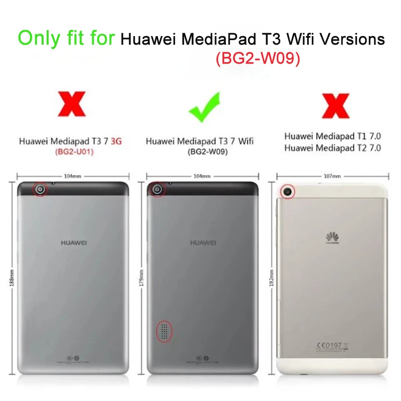 Ультра тонкий мягкий Силиконовый ТПУ защитный чехол для huawei MediaPad T3 7,0 BG2-W09 7,0 дюймов планшет