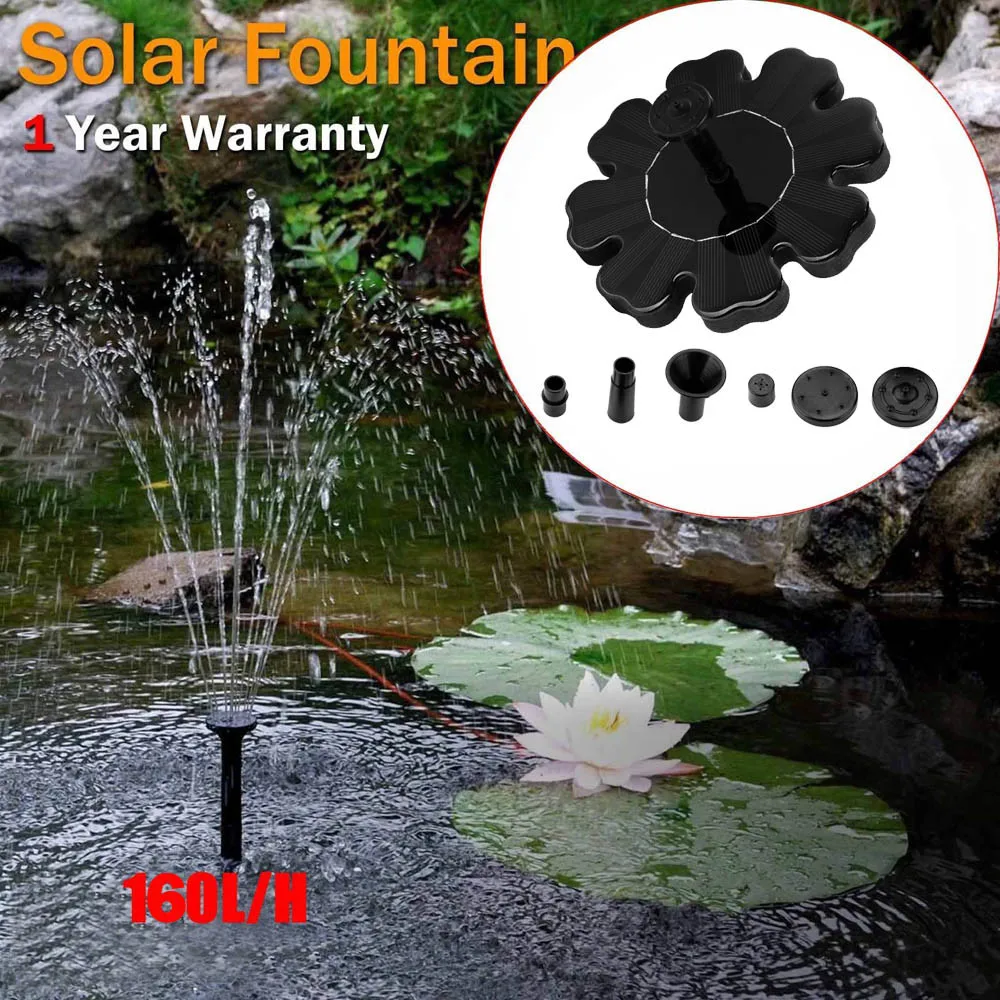 Солнечный фонтан Солнечный насос для водного фонтана для Садовый бассейн, пруд полив солнечная панель на открытом воздухе комплект с молокоотсосом для фонтана Прямая