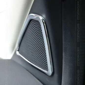 

FIT FOR 2013 FORD ESCAPE KUGA 2013 CHROME A PILLAR DOOR STEREO SPEAKER COVER TRIM