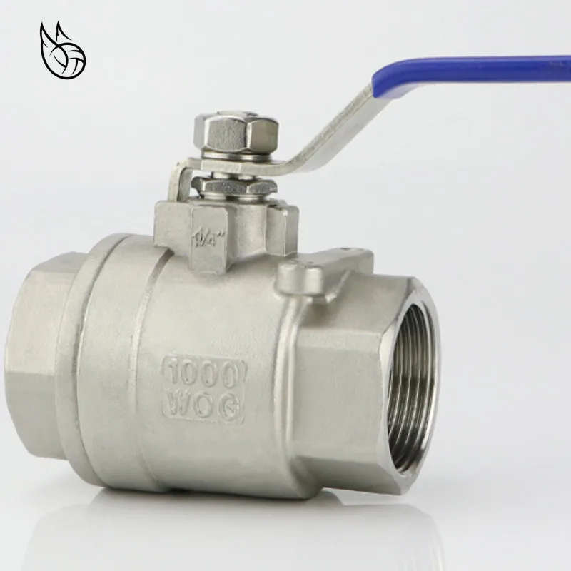 

BSPT 1/4" 3/8" 1/2" 3/4" 1" 1-1/4" 1-1/2" Female Stainless Steel SS304 2P Full Port Ball Valve with Vinyl Handle Thread Valves