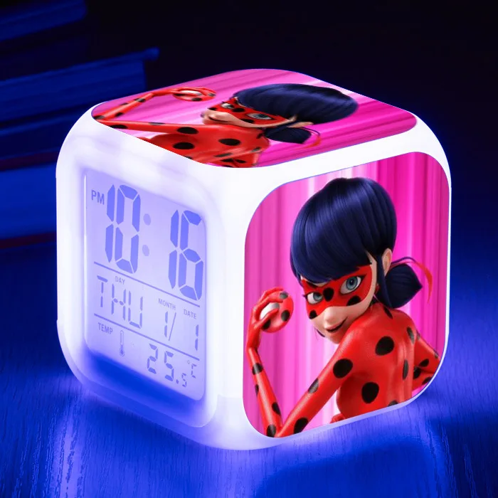 Игрушечный детский будильник wekker для мальчиков и девочек, цифровой будильник, анимационный будильник, светильник для пробуждения, Настольный будильник, reloj despertador - Цвет: 24