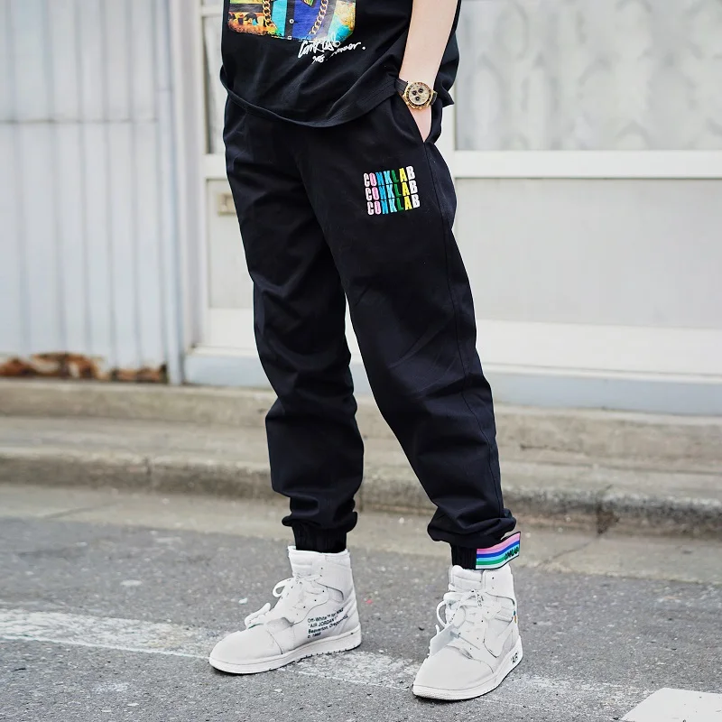 

Tide Brand Hip Hop Rainbow Magic Stick Beam Pants Men Loose Sweatpants Street Dance Tide Pants