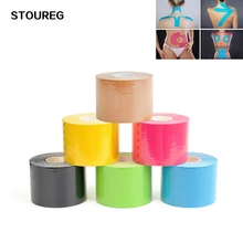 Распродажа! 1 рулон 5 м х 5 см кинезиологии ленты, Водонепроницаемый эластичная физиотерапия терапевтическая, для мышц лента, бандаж травм деформации Поддержка