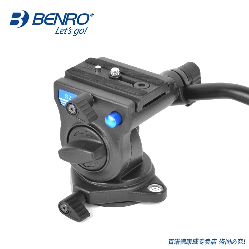 Benro S2 Pro видеоголовки алюминиевая гидравлическая головка для видео штатива QR4