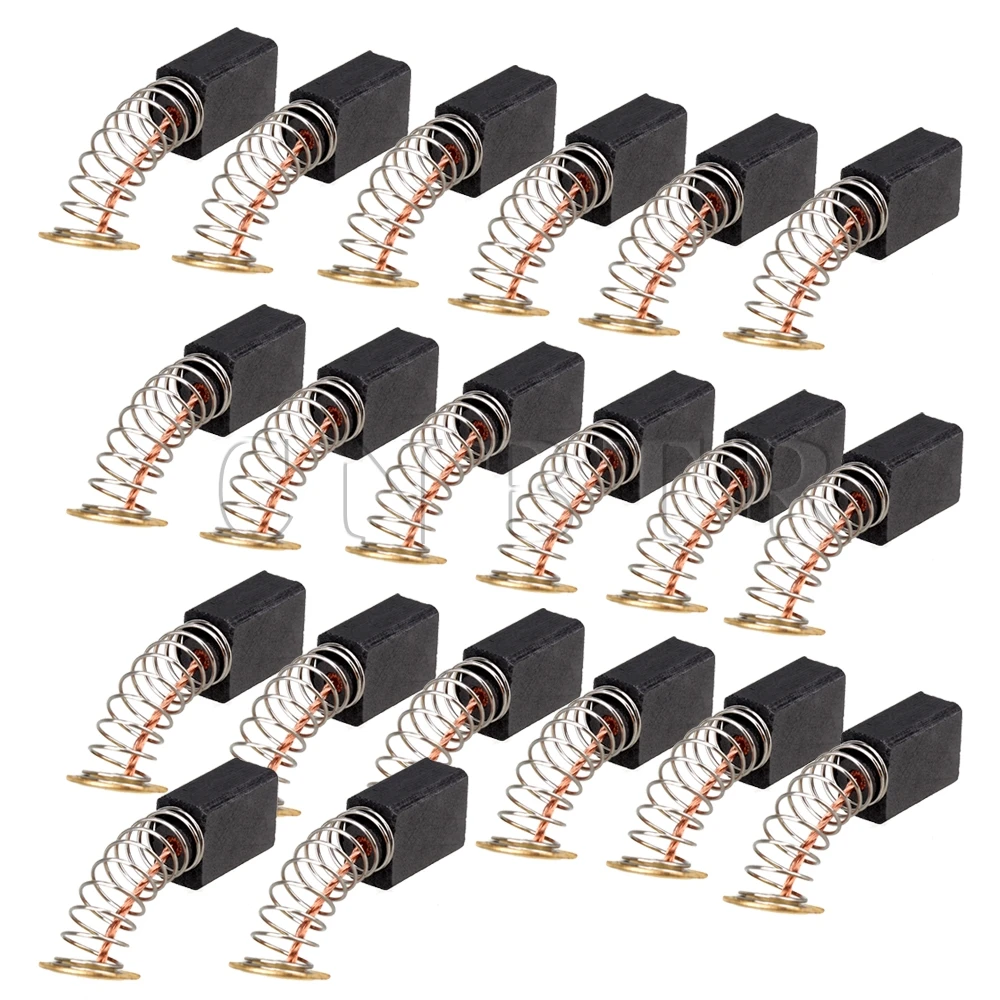 CNBTR 20pcs Electric 12 X 9 X 6mm Motor Carbon Fibre Brush Replacement 