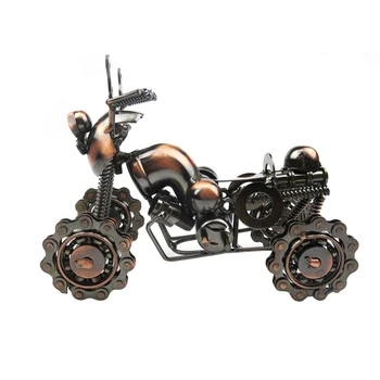 

Home Decorative Accessories New Handmade Bronze Metal Motorcycle Model Best Children Birthday Gifts Fashion Toys