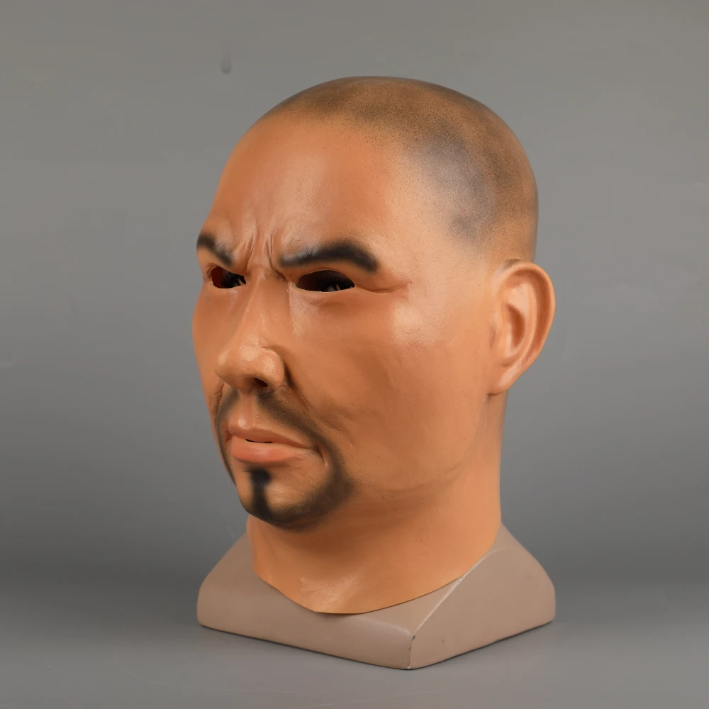 Ferocious Strong Man Halloween Mask Full Face Latex Mask Realistic Gangland Cosplay Party Mask (12)