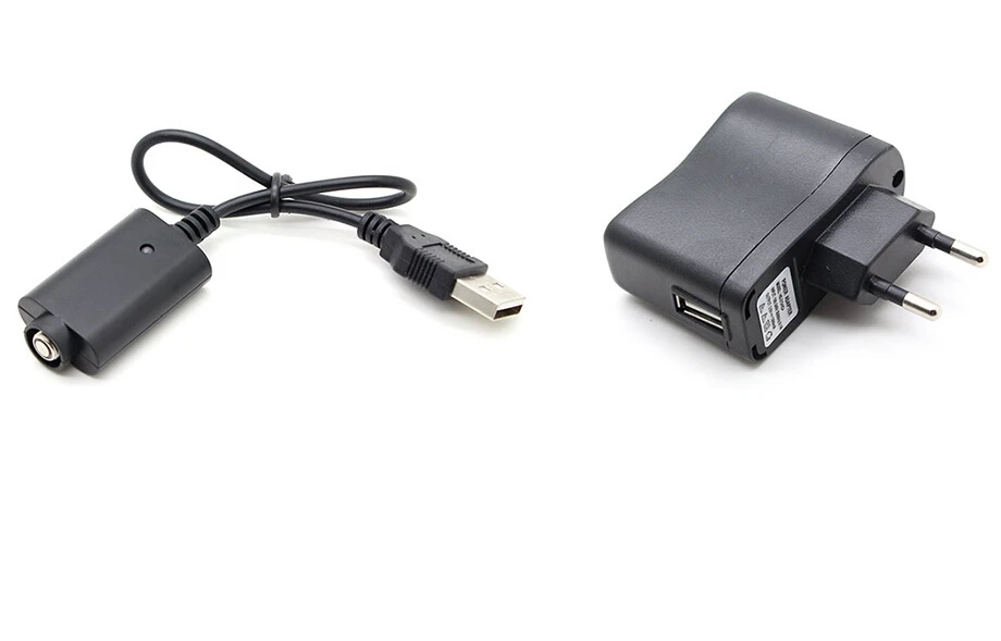 E Cigarettes USB Charger with AC Adapter 19cm / Euro plug Electronic cigarette E cig E cigarette