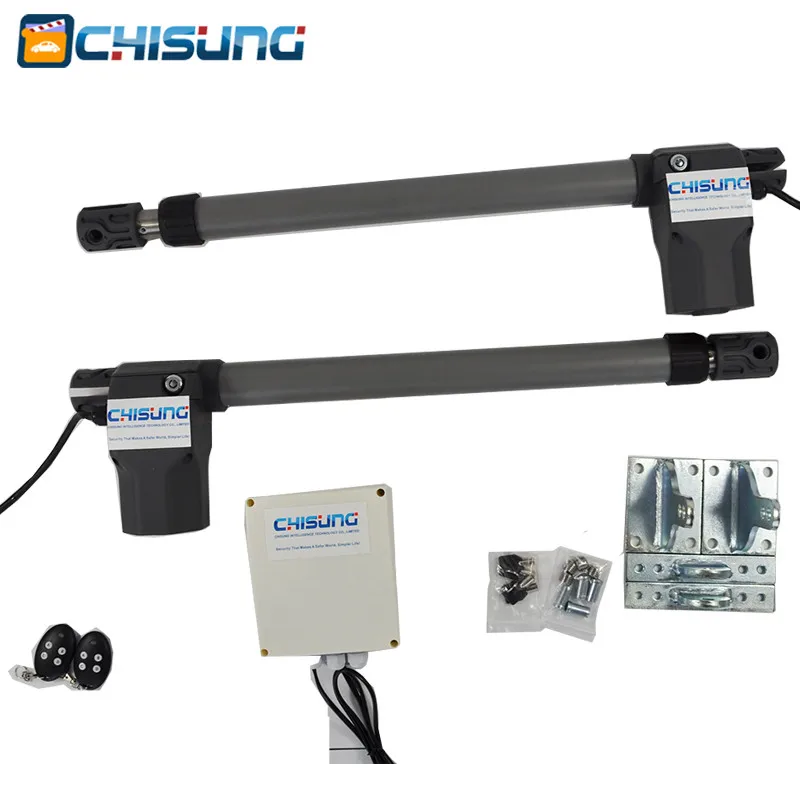 US $214.32 Remote Control Dual Swing Gate Opener With Two Arms For Garage Door Openers