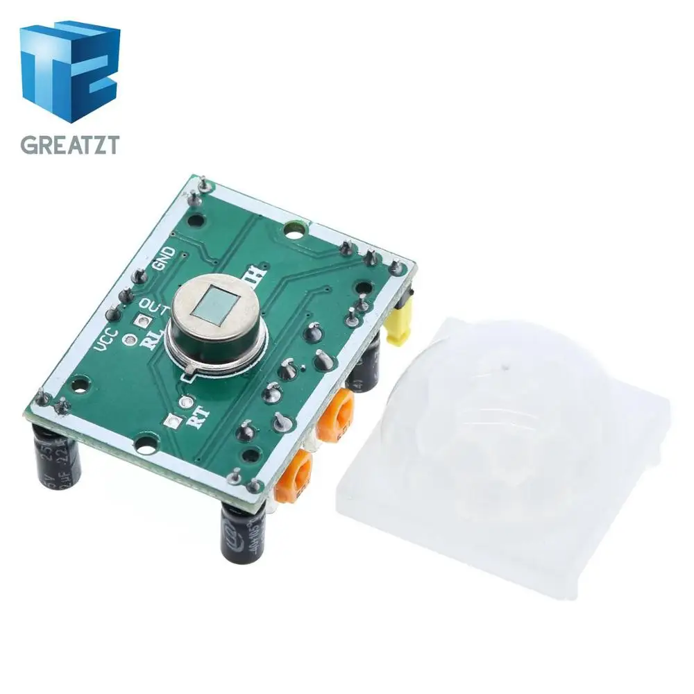 Модуль детектора движения GREATZT для arduino инфракрасный пироэлектрический ИК датчик