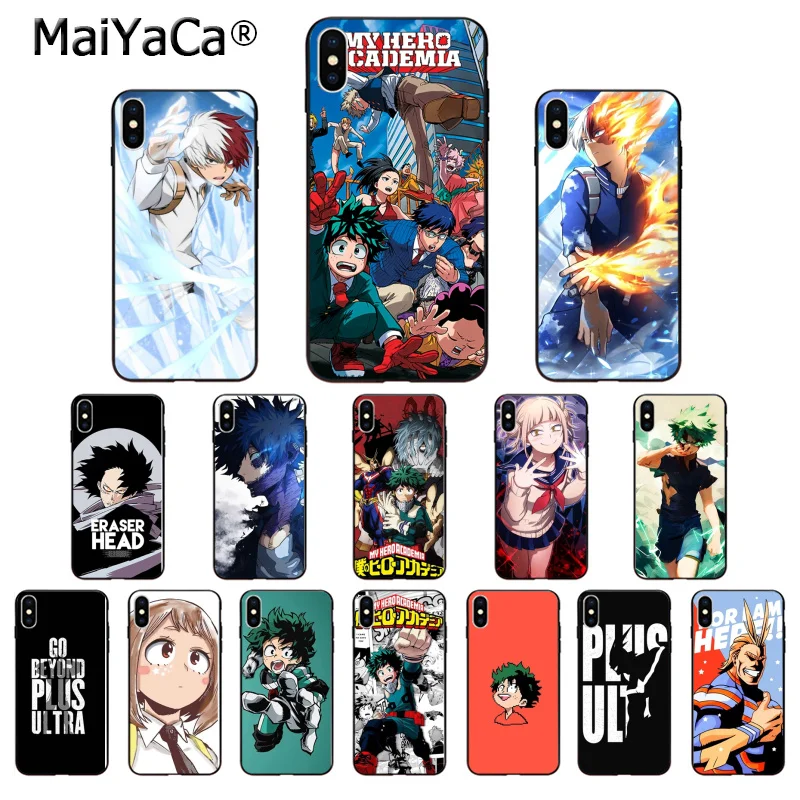 Чехол для телефона MaiYaCa Anime My Hero academic deku высокого качества iPhone 8 7 6 6S Plus 5 5S SE XR X XS MAX |