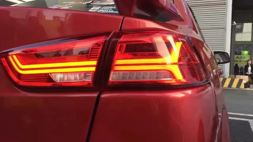 Автомобильный Стайлинг для Mitsubishi Lancer задний светильник s светодиодный 2008~ автомобильные аксессуары Lancer лампа Eclipse, verada, Triton, Lancer задний светильник