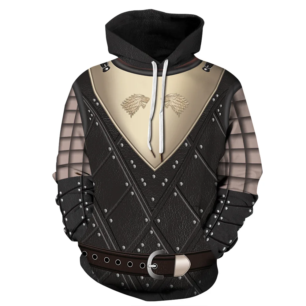 

2019 rights game men's hoodies men and women round neck pullover shirt casual long-sleeved hooded sweatshirt lovers shirt