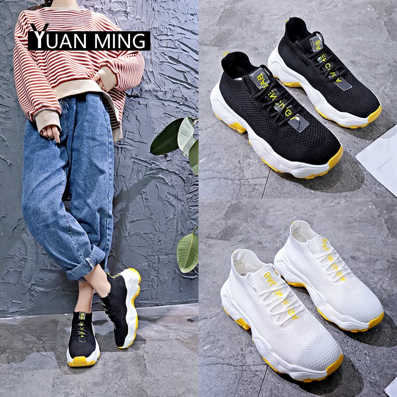 

YUANMING Womens Sneakers Platform Sneakers Women Casual Shoes Spring Autumn Ladies Shoes Lace Up Fashion for Women Shoes