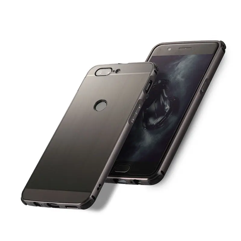 

For OnePlus 3 3T 5 5T 6 Phone Case Metal Bumper Brushed PC Plastic 2 in 1 Back Cover for Oneplus 3T 5 6 Coque Ultra Thin Fundas
