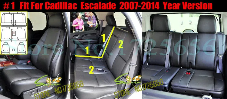 AutoDecorun pu кожаный чехол сиденье для cadillac escalade 2008 аксессуары чехлы для сидений подушки для автомобилей покрытие опоры сидений Подушка безопасности