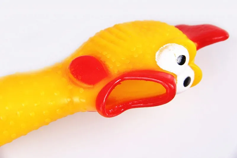 HOOPET кричащий Пронзительный желтый резиновая курица для домашних собак и котов мальчик детская игрушка со звуком жевание